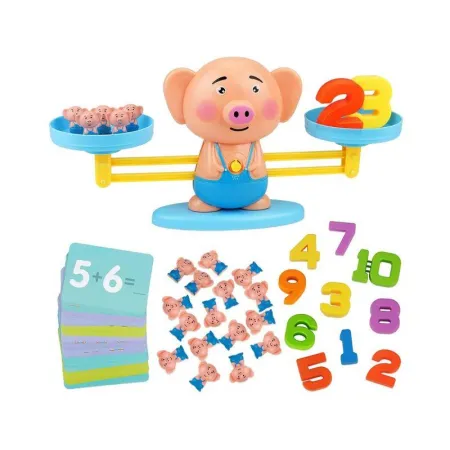 Gra Nauka Liczenia - Równoważnia Waga Szalkowa Świnka - Piggy Balance-1641632