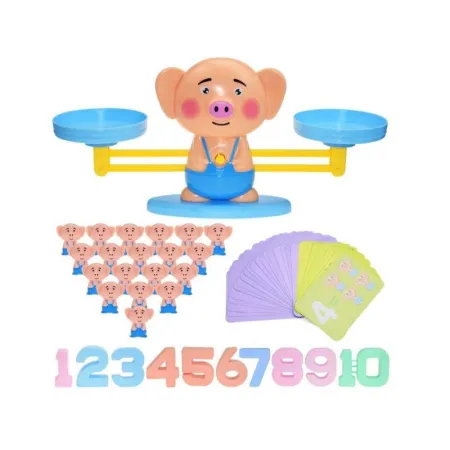 Gra Nauka Liczenia - Równoważnia Waga Szalkowa Świnka - Piggy Balance-1641633
