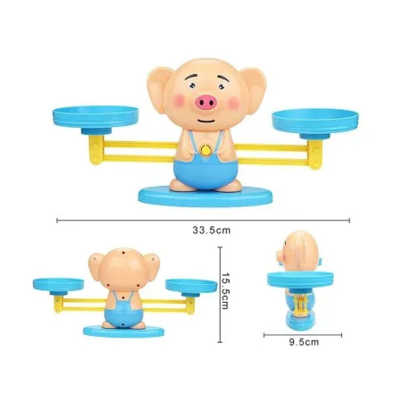 Gra Nauka Liczenia - Równoważnia Waga Szalkowa Świnka - Piggy Balance-1641634