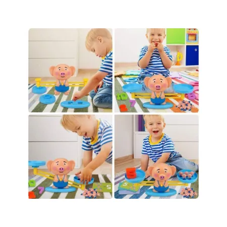 Gra Nauka Liczenia - Równoważnia Waga Szalkowa Świnka - Piggy Balance-1641641