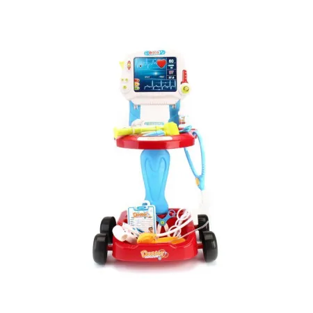 Wózek Lekarski Z Akcesoriami, Zestaw Doktora Czerwony-1641652