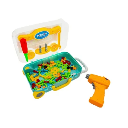 Układanka, Klocki, Kreatywna Mozaika, Wkrętarka 258 El. Walizka Na Kółkach Zestaw Konstrukcyjny-1641693