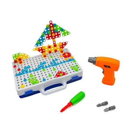 Kreatywna Mozaika, Układanka, Klocki, Wkrętarka Śrubki W Walizce 237 El-1641699