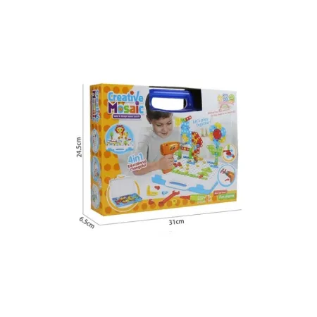 Kreatywna Mozaika, Układanka, Klocki, Wkrętarka Śrubki W Walizce 237 El-1641706
