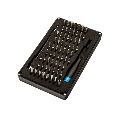 Zestaw Narzędzi Precyzyjnych, Wkrętaki, Rękojeść + 64 Bity-1641719