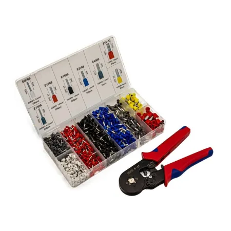 Praska, Zaciskarka Do Kabli, Tulejek, Końcówek + Zestaw Tulejek Tulejki 1200 szt