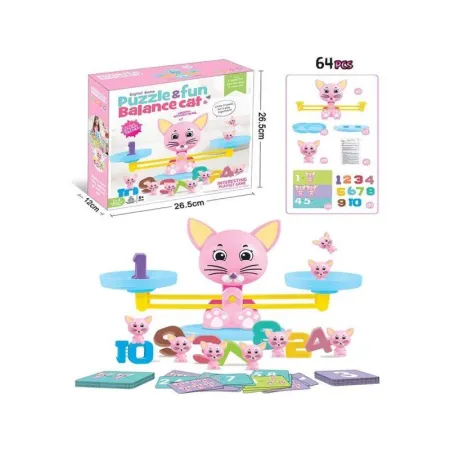 Gra Nauka Liczenia - Równoważnia Waga Szalkowa Kot - Cat Balance-1641800