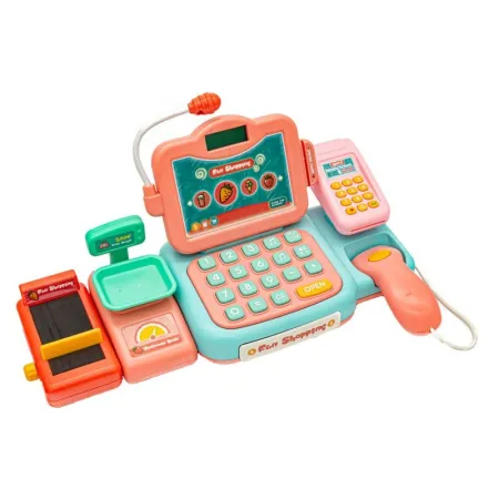 Edukacyjna sklepowa kasa fiskalna - mikrofon, waga, czytnik, akcesoria-1641913