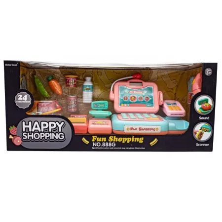 Edukacyjna sklepowa kasa fiskalna - mikrofon, waga, czytnik, akcesoria-1641914