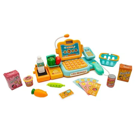 Edukacyjna sklepowa kasa fiskalna - mikrofon, waga, czytnik, akcesoria-1641926