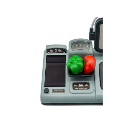 Edukacyjna sklepowa kasa fiskalna - mikrofon, waga, koszyk, akcesoria-1641938