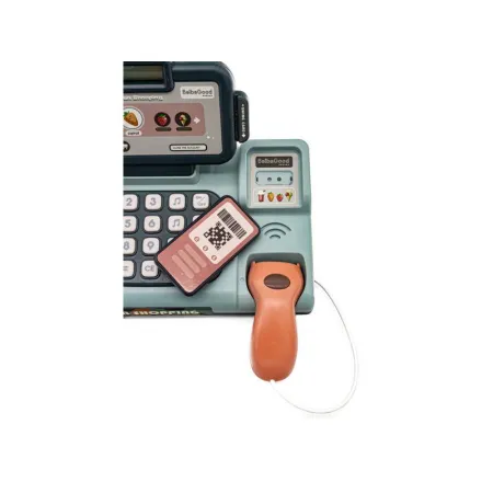 Edukacyjna sklepowa kasa fiskalna - mikrofon, waga, koszyk, akcesoria-1641939