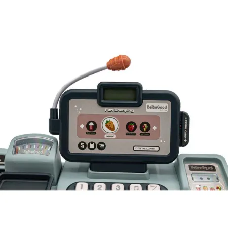 Edukacyjna sklepowa kasa fiskalna - mikrofon, waga, koszyk, akcesoria-1641940