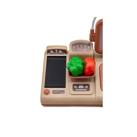 Edukacyjna sklepowa kasa fiskalna - mikrofon, waga, koszyk, akcesoria-1641948