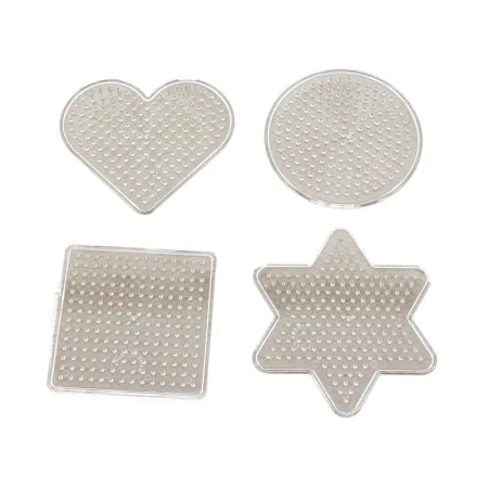 Szablon Do Prasowanek, Podstawka 4 Wzory, Kształty, KOŁO KWADRAT SERCE GWIAZDKA Prasowanka Koraliki Do Prasowania