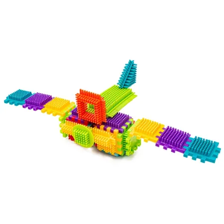 Klocki Konstrukcyjne, Wafle, Jeżyki, Grzebyki 140 elementów-1642053