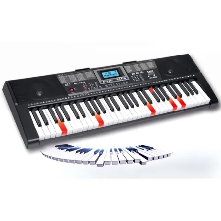 Keyboard MK-2115 Organy, 61 Klawiszy, Zasilacz, Podświetlane Klawisze-1642086