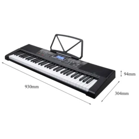 Keyboard MK-2115 Organy, 61 Klawiszy, Zasilacz, Podświetlane Klawisze-1642092