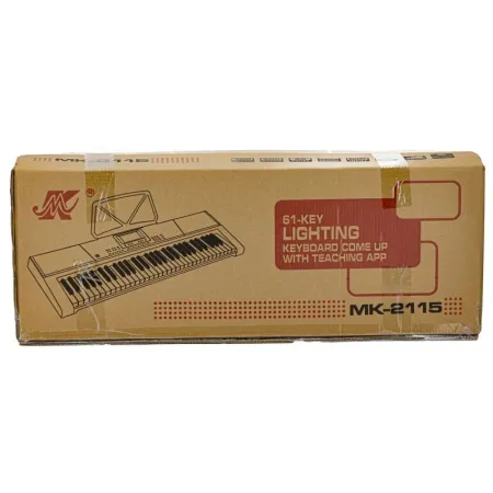Keyboard MK-2115 Organy, 61 Klawiszy, Zasilacz, Podświetlane Klawisze-1642093