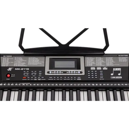 Keyboard MK-2115 Organy, 61 Klawiszy, Zasilacz, Podświetlane Klawisze-1642095