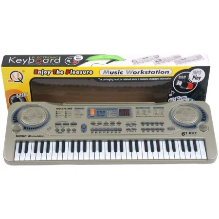 Keyboard MQ-811 Organki, 61 Klawiszy, Zasilacz, Mikrofon, USB-1642107
