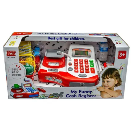 Edukacyjna sklepowa kasa fiskalna - kalkulator, waga, akcesoria-1642125