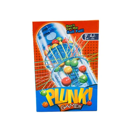 Gra Zręcznościowa Typu Bierki PLUNK Spadające Kulki, Wieża + Kolorowe Kuleczki-1642146
