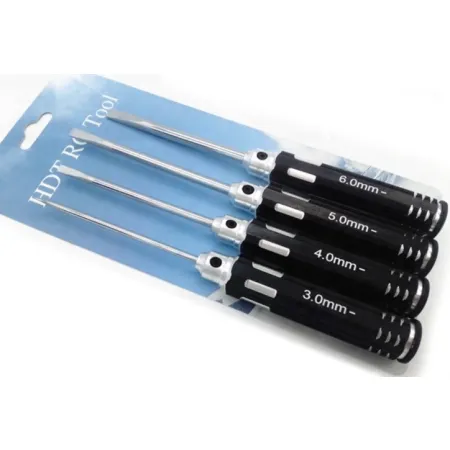 Zestaw Czterech Śrubokrętów Płaskich