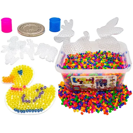 Prasowanka, Koraliki Do Prasowania, Wersja XXL, Zestaw 6000 El Fluorescencyjne