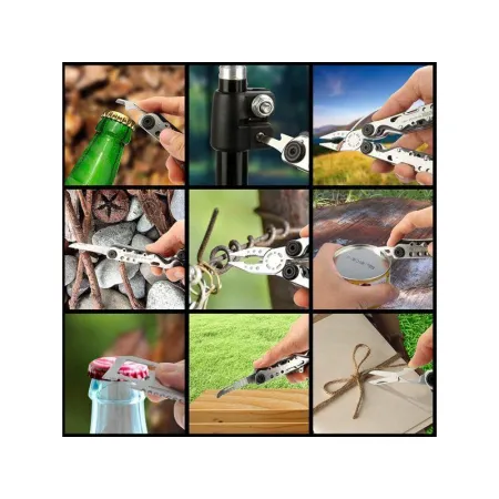 Narzędzie Wielofunkcyjne Jakemy Multitool 10w1 - Kombinerki, Nóż, Piła, Karta Przeżycia-1642628