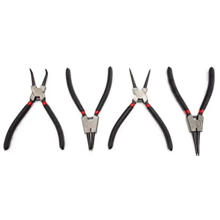 Szczypce Segera 7'' Kleszcze Do Pierścieni - Zestaw 4 Sztuk, Zewnętrzne, Wewnętrzne