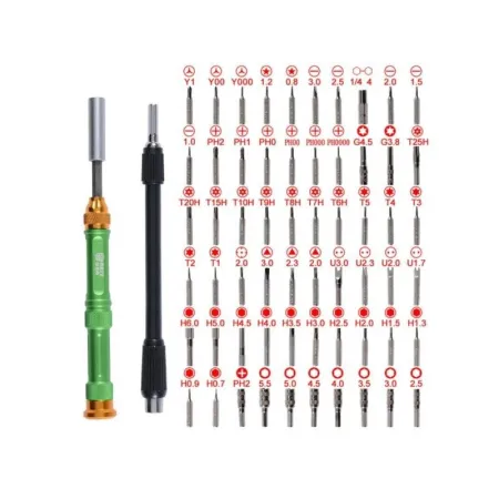 Zestaw Narzędzi Precyzyjnych, Śrubokręt, Wkrętak + Bity 63w1 BST-1642851