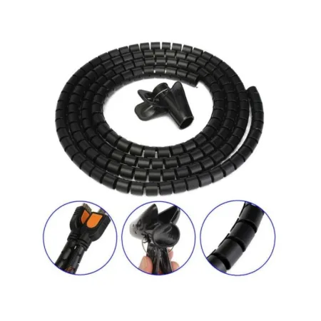 Organizer Kabli, Opaska Spiralna Do Przewodów, Maskownica, Osłona CZARNA 3m-1642897