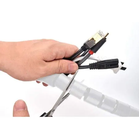 Organizer Kabli, Opaska Spiralna Do Przewodów, Maskownica, Osłona BIAŁA 3m-1642904