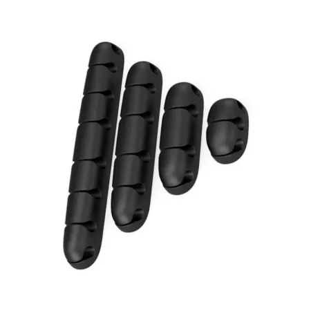 Organizer Kabli, Uchwyt Do Przewodów Samoprzylepny, Zestaw - 4 Sztuki-1642908