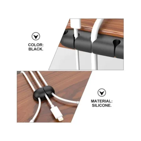 Organizer Kabli, Uchwyt Do Przewodów Samoprzylepny, Zestaw - 4 Sztuki-1642910