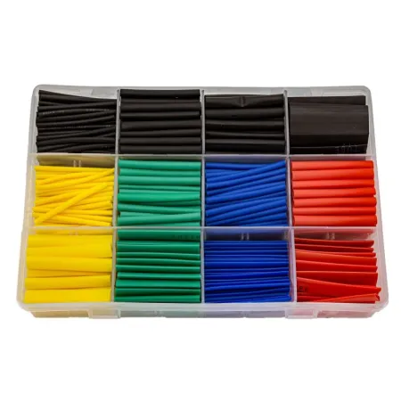 Zestaw 530 sztuk 4,5cm Koszulki, rurki termokurczliwe Kolory Rozmiary-1642916