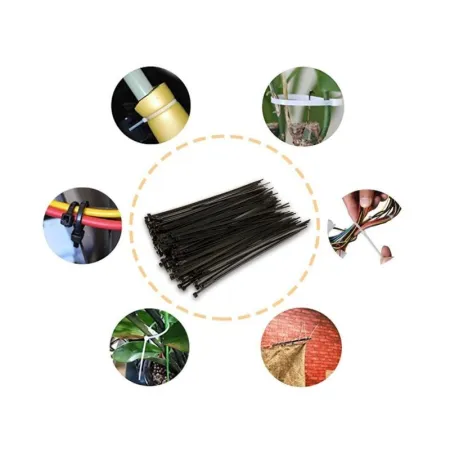 Trytytki, Opaski Zaciskowe, Samozaciskowe, Kablowe 2,5x200 Zestaw 100 sztuk-1642930