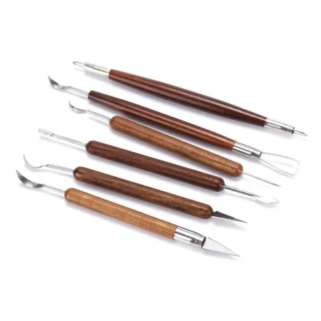 Zestaw Narzędzi Do Rękodzieła,  Modelowania Ceramiki, Do Rzeźbienia 6 Elementów-1643014