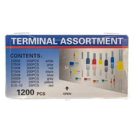 Konektory Kablowe, Zestaw Tulejek, Końcówek 800 szt. Tulejki Do Zaciskarki, Praski-1643027