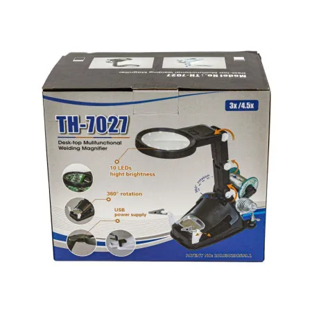 Trzecia ręka, stacja, uchwyt do lutowania + Lupa Z Podświetleniem LED