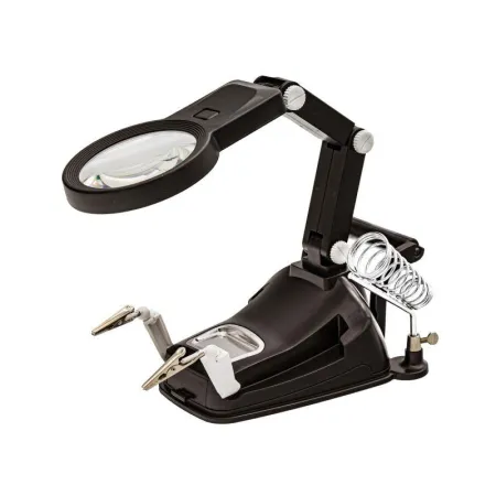 Trzecia ręka, stacja, uchwyt do lutowania + Lupa Z Podświetleniem LED-1643059