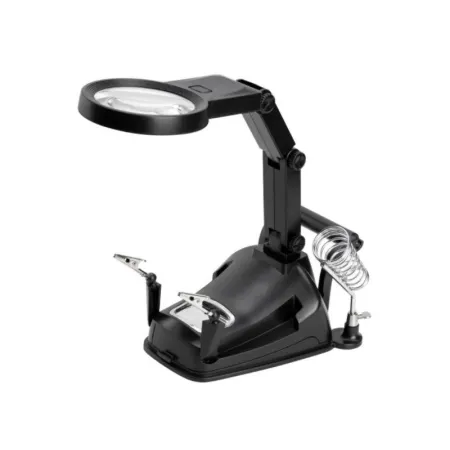 Trzecia ręka, stacja, uchwyt do lutowania + Lupa Z Podświetleniem LED-1643064