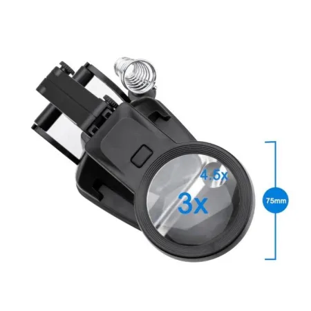Trzecia ręka, stacja, uchwyt do lutowania + Lupa Z Podświetleniem LED-1643065