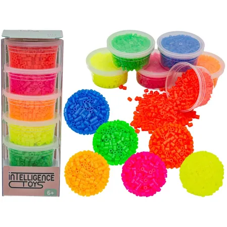 Koraliki Do Prasowania 3000szt, Prasowanki, Do Prasowanek, 6 Kolorów, Zapas - FLUORESCENCYJNE Mix Kolorów