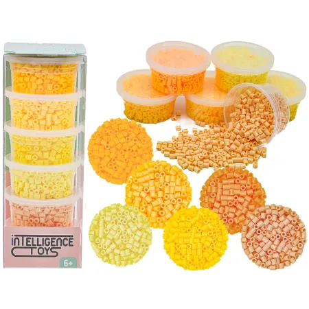 Koraliki Do Prasowania 3000szt, Prasowanki, Do Prasowanek, 6 Kolorów, Zapas - SŁONECZNE ODCIENIE ŻÓŁTEGO