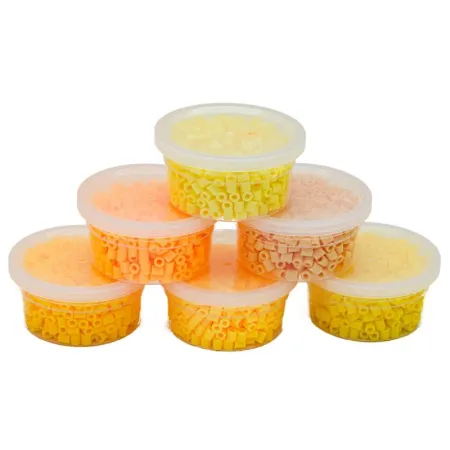 Koraliki Do Prasowania 3000szt, Prasowanki, Do Prasowanek, 6 Kolorów, Zapas - SŁONECZNE ODCIENIE ŻÓŁTEGO-1643161