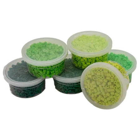 Koraliki Do Prasowania 3000szt, Prasowanki, Do Prasowanek, 6 Kolorów, Zapas - ODCIENIE ZIELENI-1643173