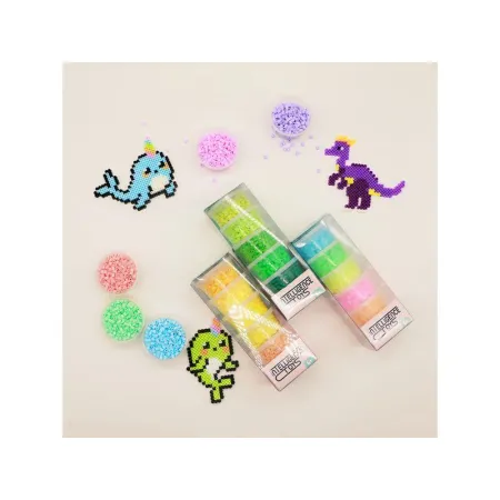 Koraliki Do Prasowania 3000szt, Prasowanki, Do Prasowanek, 6 Kolorów, Zapas - ODCIENIE ZIELENI-1643178