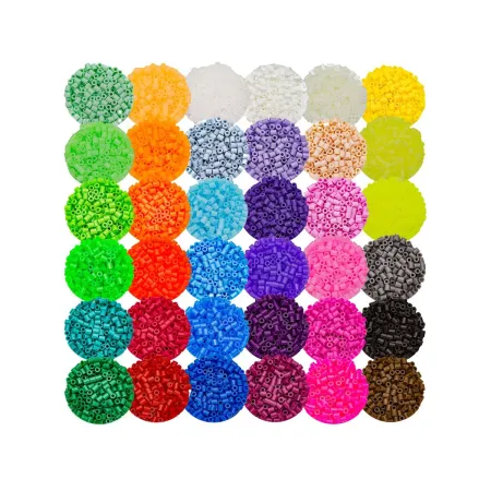 Koraliki Do Prasowania, Prasowanki 18000szt , Prasowanka, Koraliki Uzupełniające Do Prasowanek, 36 Kolorów, Uzupełni
